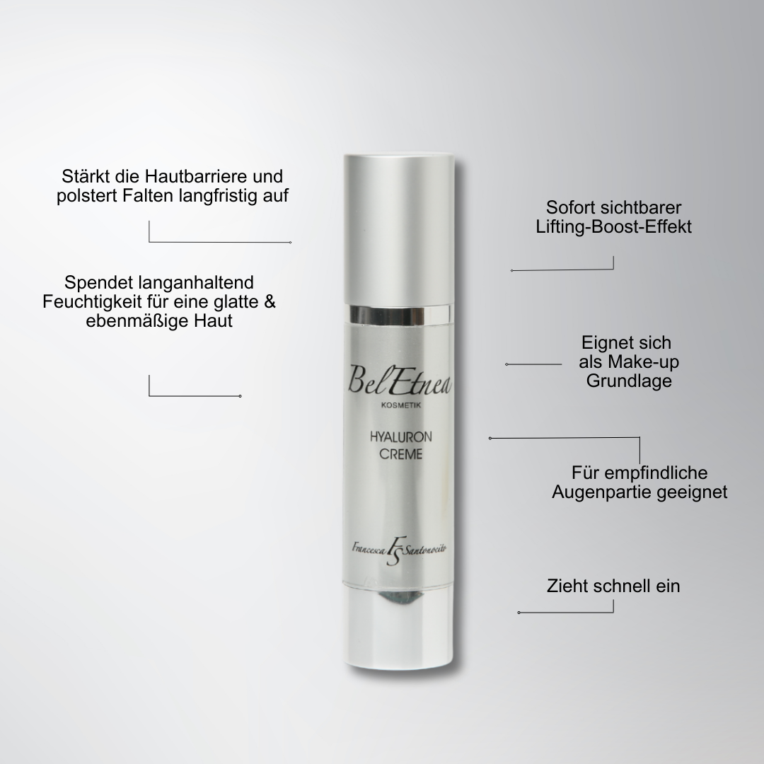 Hyaluronic cream with aquaporins