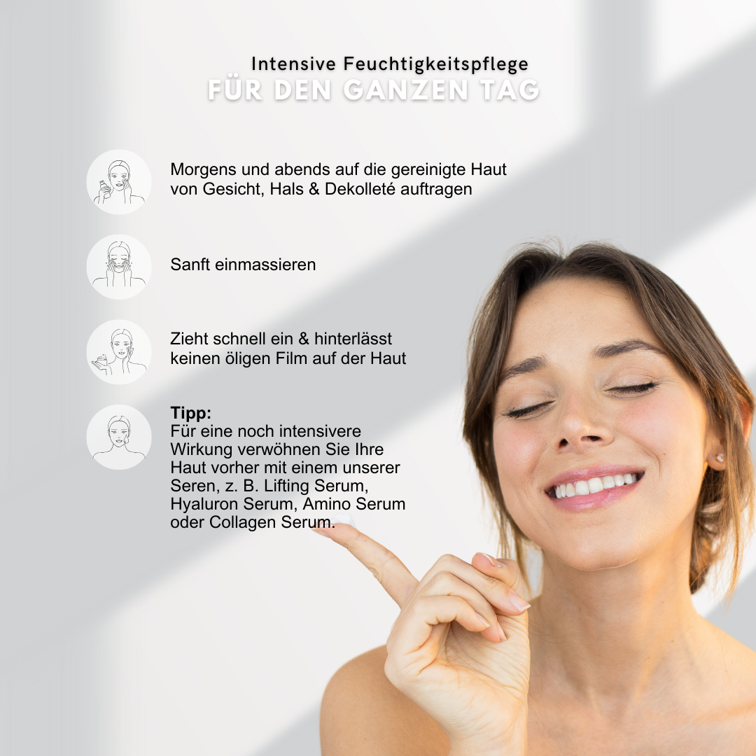 Hyaluronic cream with aquaporins